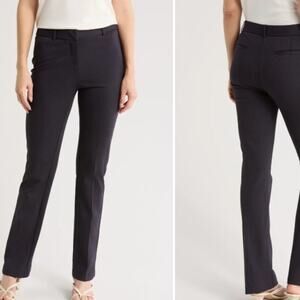 Amanda & Chelsea Navy Pinstripe Slim Knit Pant Size 12